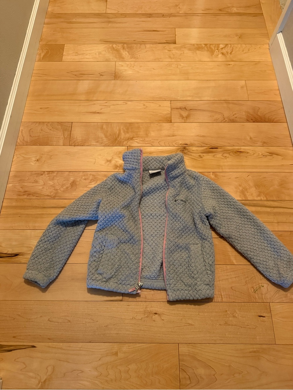 Columbia Girls' xs Grey Fleece Jacket